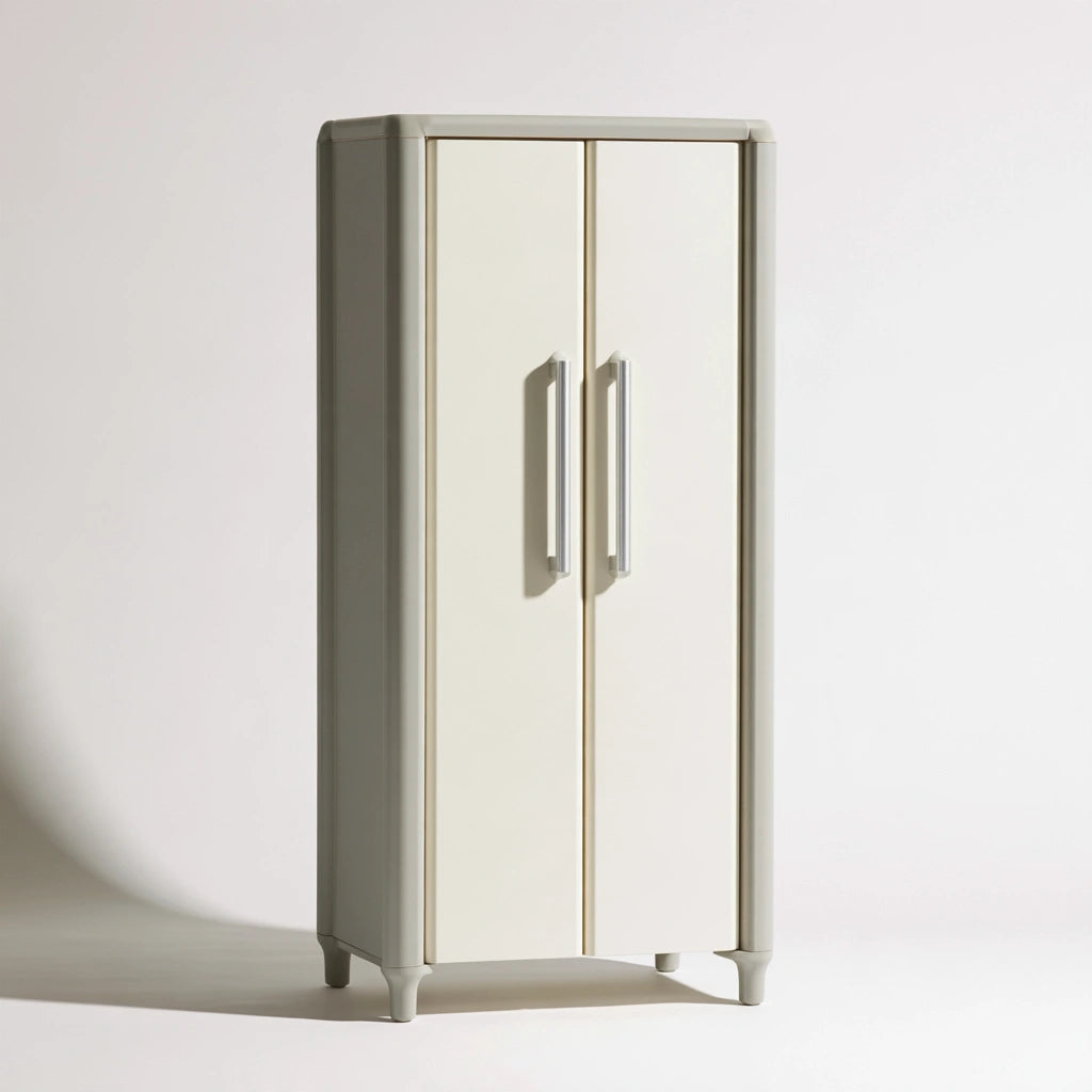 Meuble de rangement aux lignes épurées, coloris gris