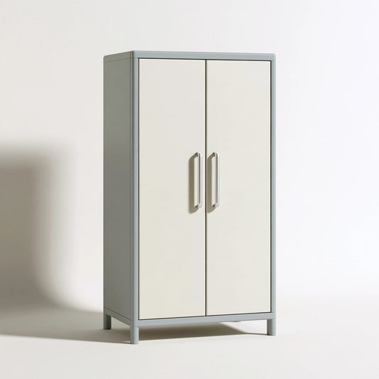 Meuble de rangement aux lignes épurées, coloris gris