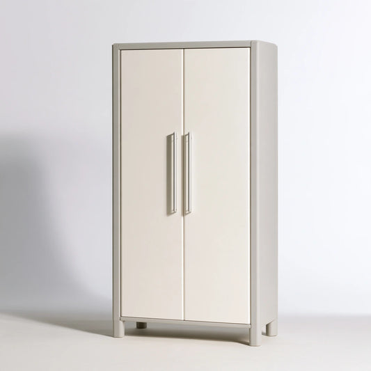 Meuble de rangement aux lignes épurées, coloris gris